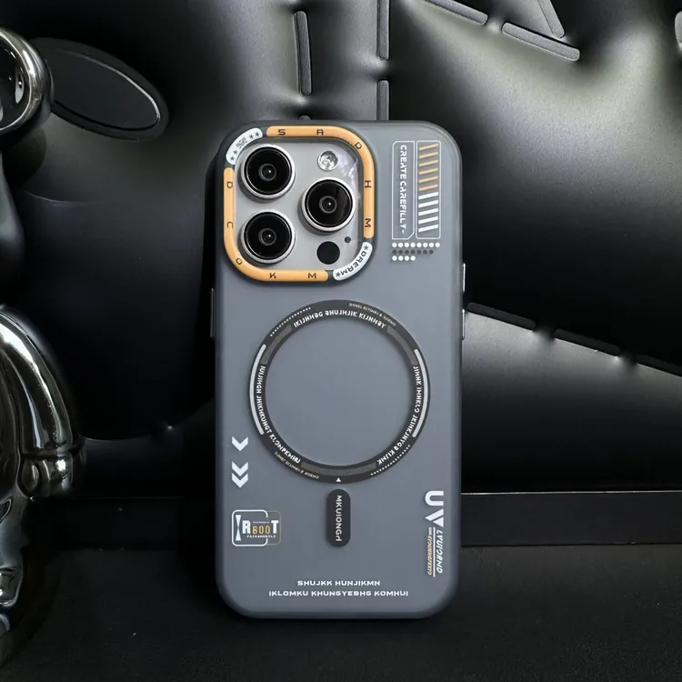 雾透潮牌适用iPhone17promax手机壳字母磁吸超薄苹果16/15/14大孔