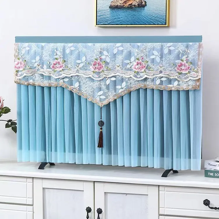 电视防尘罩超薄电视机防尘套开机不取电视罩布台式挂式电视罩盖布