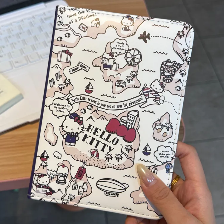 【喵喵】可爱KT猫加厚A5彩页本硬壳手账本高颜值记事本驾车个人用品