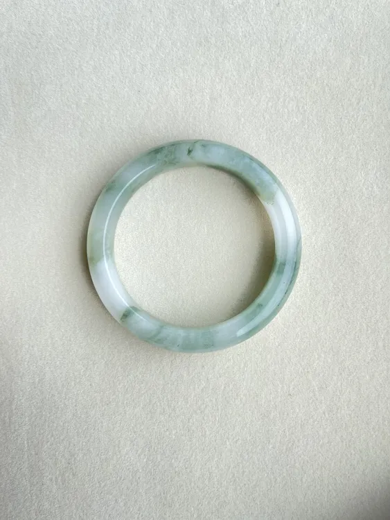 新疆金丝玉 天山翠天然冰翠飘花手镯S02(拍一发一 多样性发货)