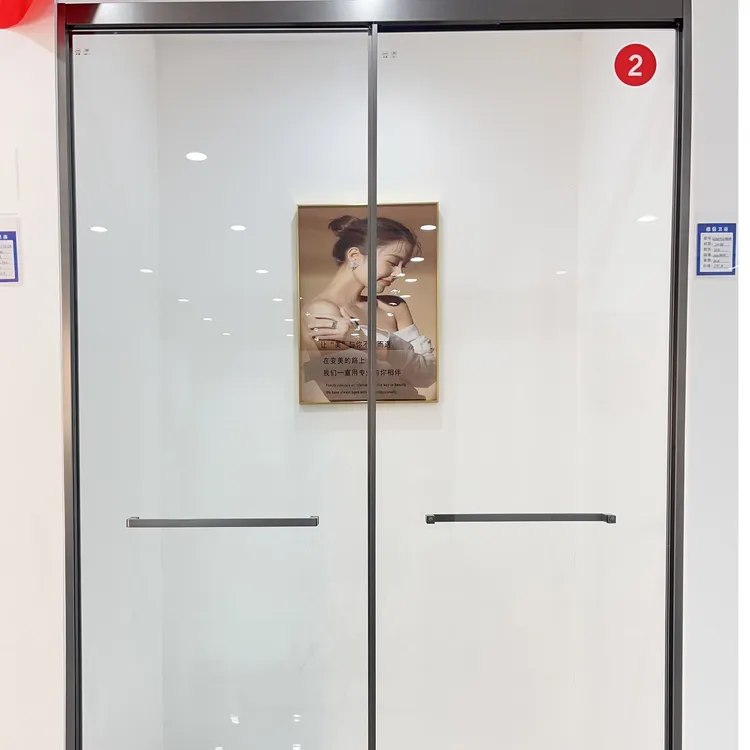 一字型极窄下沉式干湿分离淋浴房送防爆膜和易洁涂层卫生间浴室