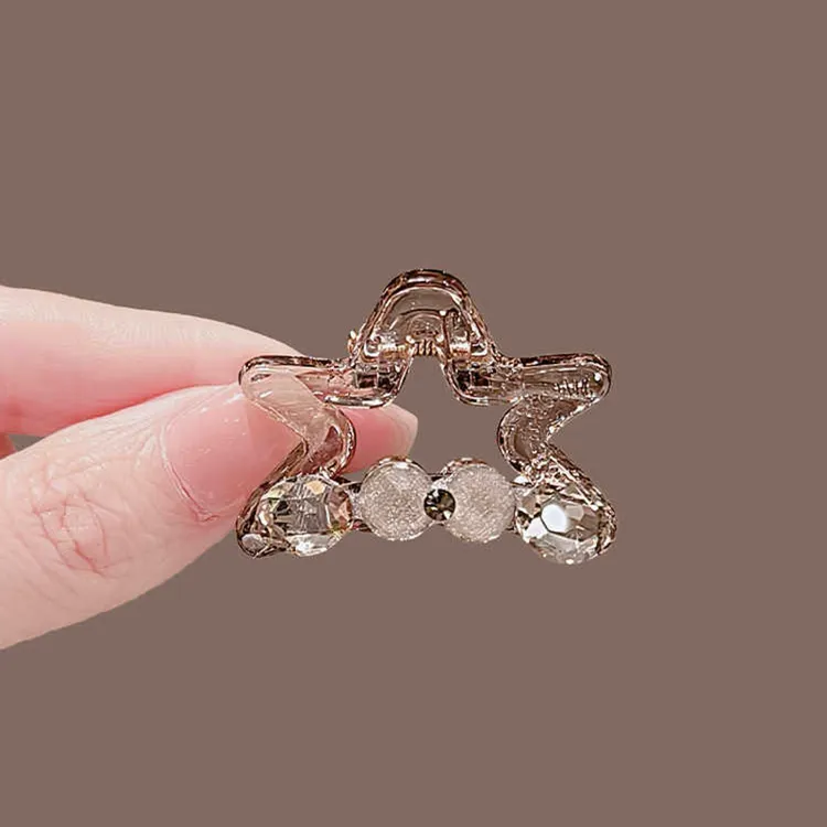 韩系高级感轻奢气质五角星镂空抓夹女简约甜美潮流后脑勺马尾抓夹