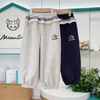 MOMOCO女童秋季时尚潮流百搭款休闲洋气束脚卫裤77730381008&07