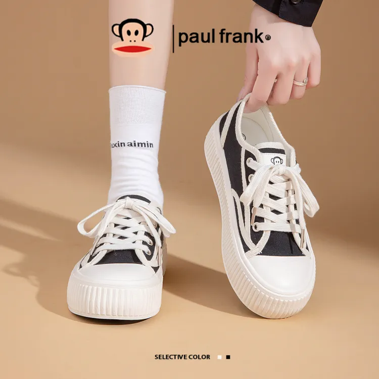 大嘴猴爆款女鞋厚底增高圆头帆布鞋百搭夏季必备透气舒适不磨脚