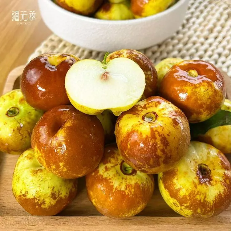 正宗新疆新鲜脆甜现摘中国水果蟠枣顺丰包邮冬枣