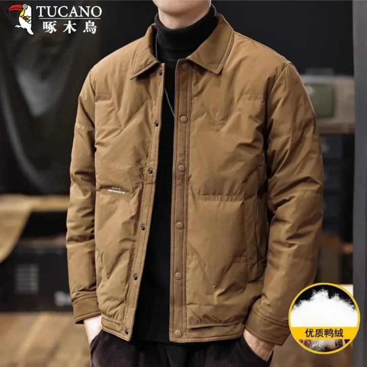 TUCANO/啄木鳥冬季高定羽绒服男装美式复古百搭保暖外套休闲商务
