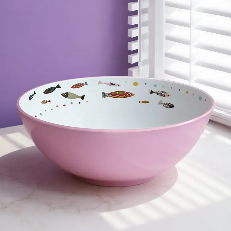 密胺瓷深盆面盆洗菜盆沙拉盆水果盆