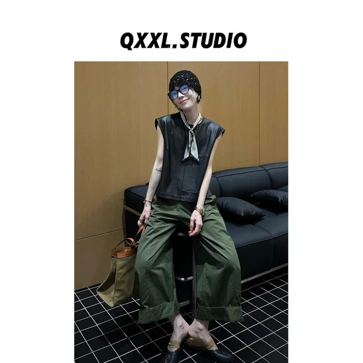 邱小小丽呀 早秋舒适简约圆领马甲女时尚百搭显瘦薄款背心上衣