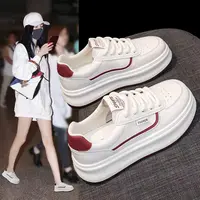 厚底小白鞋女2025年秋季新款百搭显脚小轻便爆款超火运动板鞋