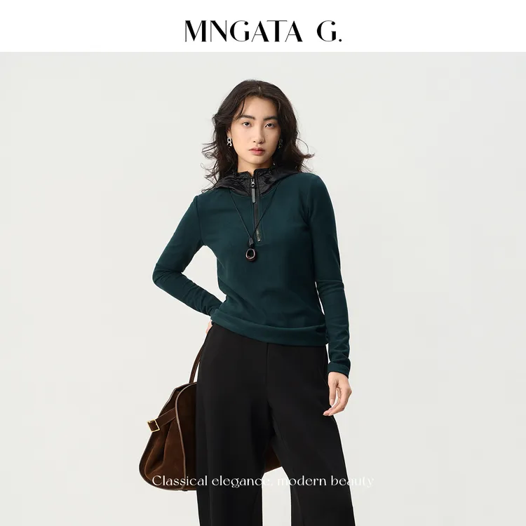 MNGATA G.宫小妍【奶绒帽衫】百搭日常显瘦连帽秋冬上衣卫衣5080656