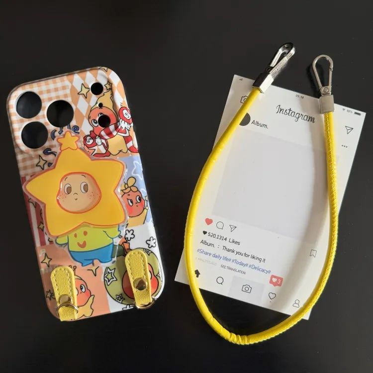 拼接星星人菲林软壳适用苹果17promax手机壳16华为vivo小米oppo