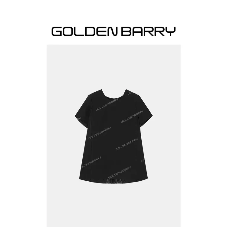 GOLDENBARRY|206417墨澜褶影显瘦上衣