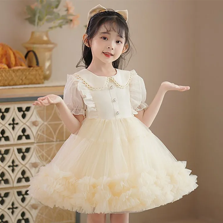 裙女童夏季2025新款女宝薄款连衣裙洋气儿童夏装tutu裙子
