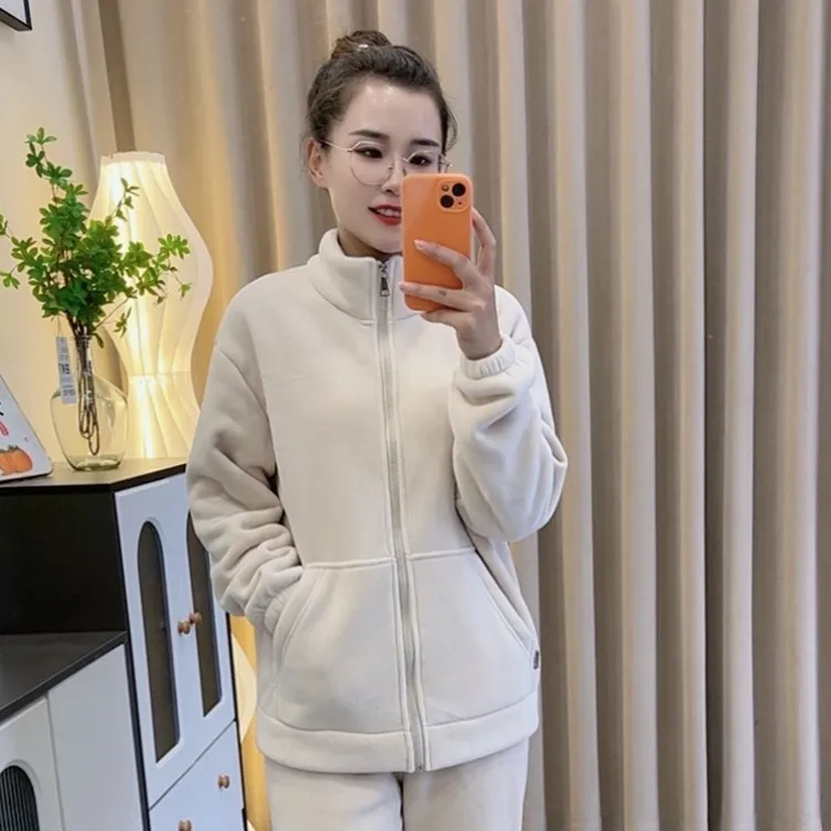 苗小苗海豚绒情侣套装睡衣男女同款可外穿家居服爆款加绒运动版型