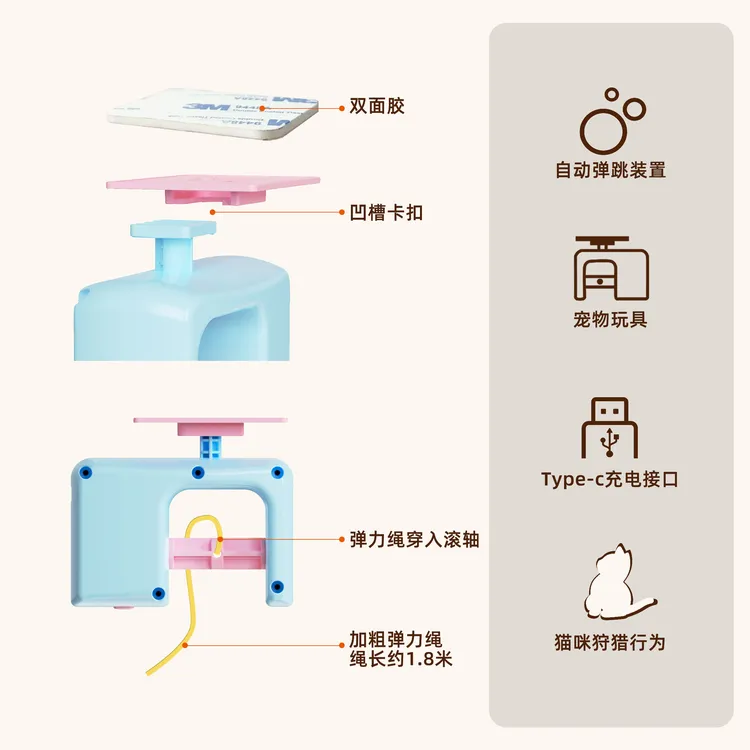 猫咪悠悠球电动智能挂门玩具猫咪玩具自嗨解闷逗猫神器 