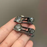 【小魏总珠宝】方心型小侧夹-3cm（一对）