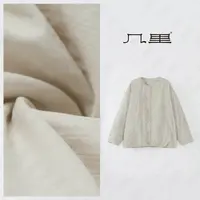 几里与麻 日系简约圆领棉服外套 衣长73胸围149 2082743