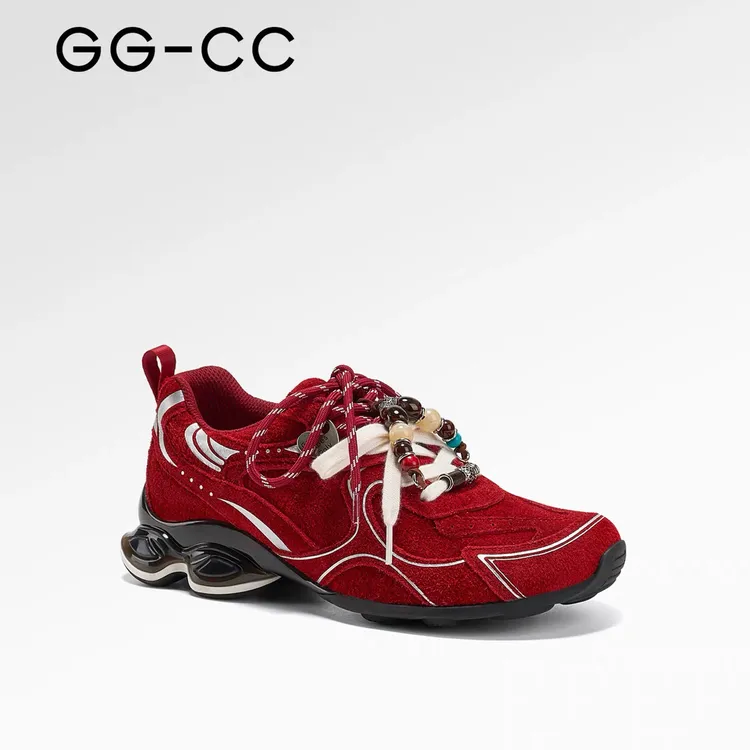 【陨铁肉桂】GGCC2025秋季新款美拉德涡轮复古老爹鞋女厚底德训鞋