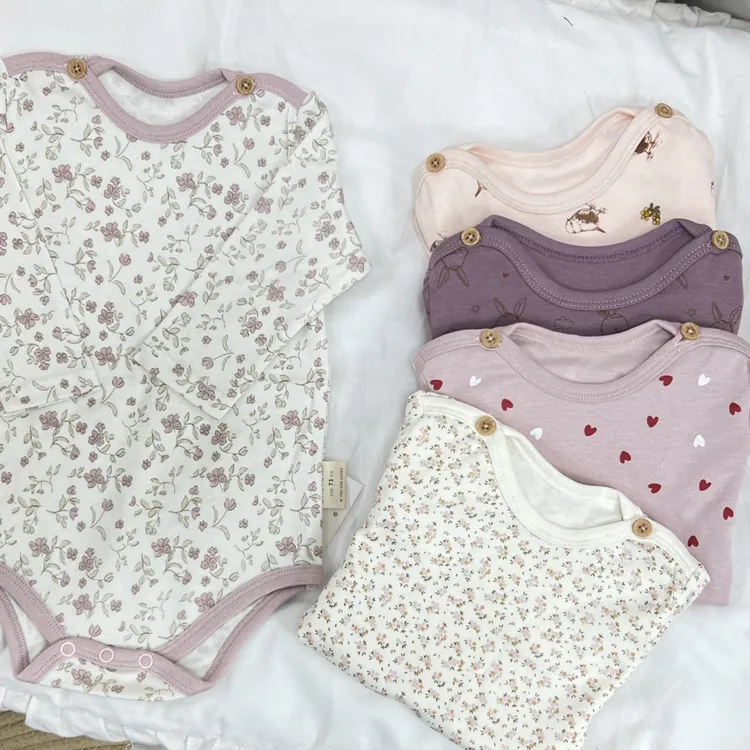 韩版卡通纯棉A类男女同款婴幼儿新款哈衣包屁衣春秋季连体爬服