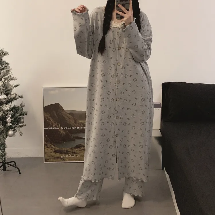 医院待产裙孕妇带胸垫哺乳睡裙裤月子服夏季产妇进产房春秋