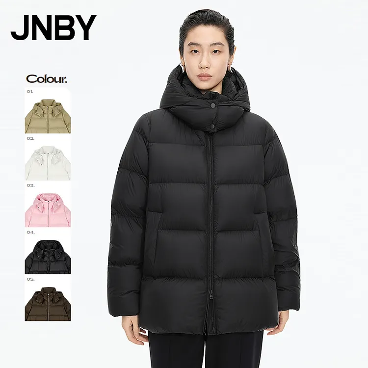 【白月光】商场同款JNBY/江南布衣25冬新品连帽羽绒服女5X0C10110