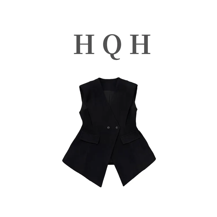 『3052#』轻奢高级感秋季V领气质收腰别致时尚百搭叠穿无袖马甲