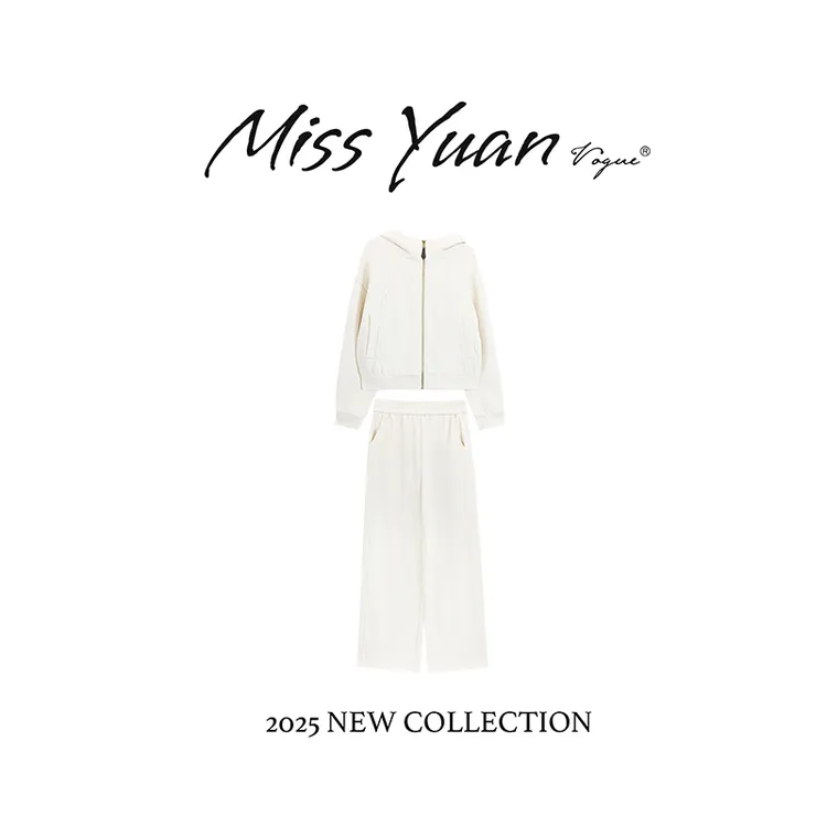 M.Y媛总 【奶白轻感套装】2025冬季新款休闲风时尚套装MY2382D