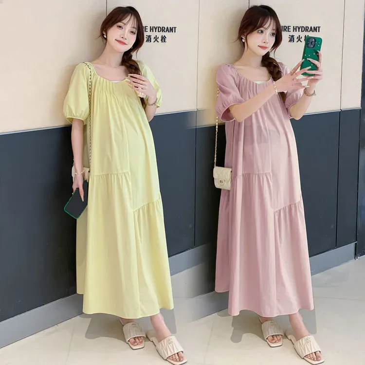 纯色休闲衬衫淑女大码孕妇连衣裙大码女装