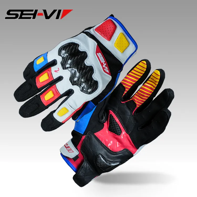 SEI-VI蜂鸟骑行手套防摔碳纤维手套夏季男女透气机车摩托车手套