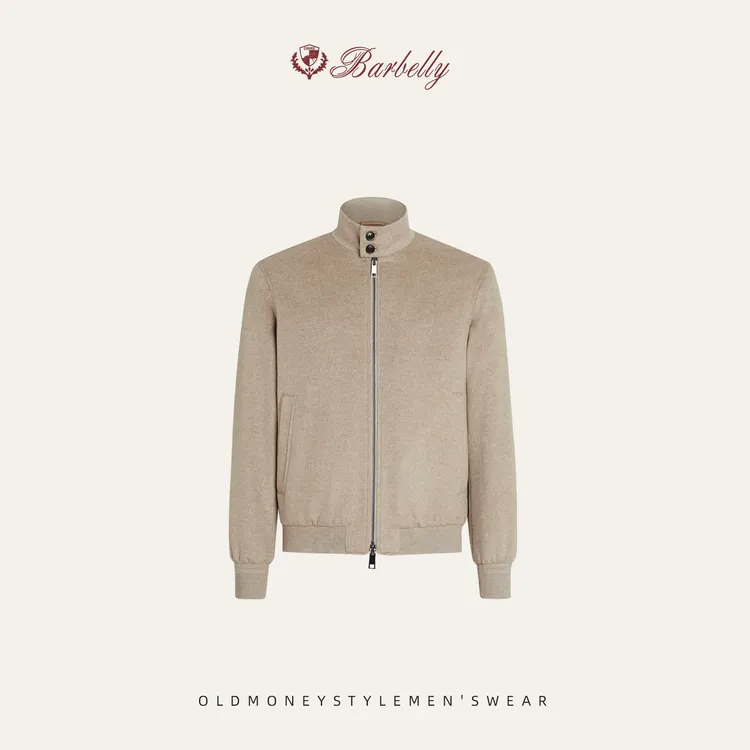 Barbelly娜先生 杰家同款黑标系列羊毛羊绒白鹅绒立领夹克SN80495