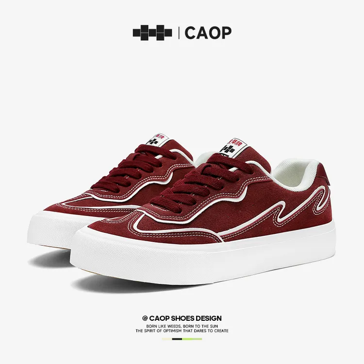 【琥珀流光】草牌2025爆款美式街头帆布鞋国潮男鞋时尚百搭滑板鞋女