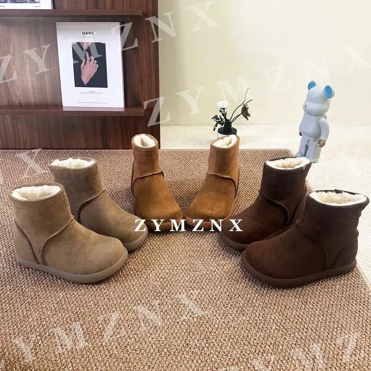 【平增高8cm】加绒秋冬百搭加厚内增高女鞋短筒靴P093