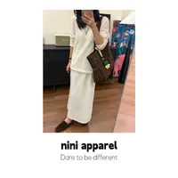 NiNi:秋冬定制温柔松弛羊毛气质半裙套装～