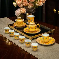 【翩翩茶具】景德镇馆藏非遗珐琅彩功夫茶具高档家用送礼12件礼盒装