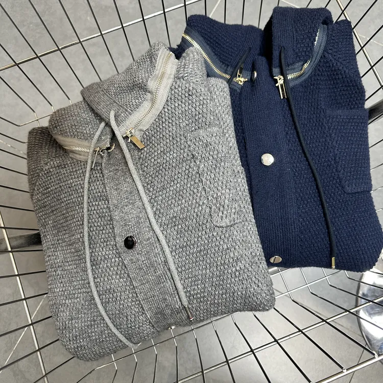 冬款一件过冬天 菠萝纹 高克重 一件过冬天连帽毛衣外套