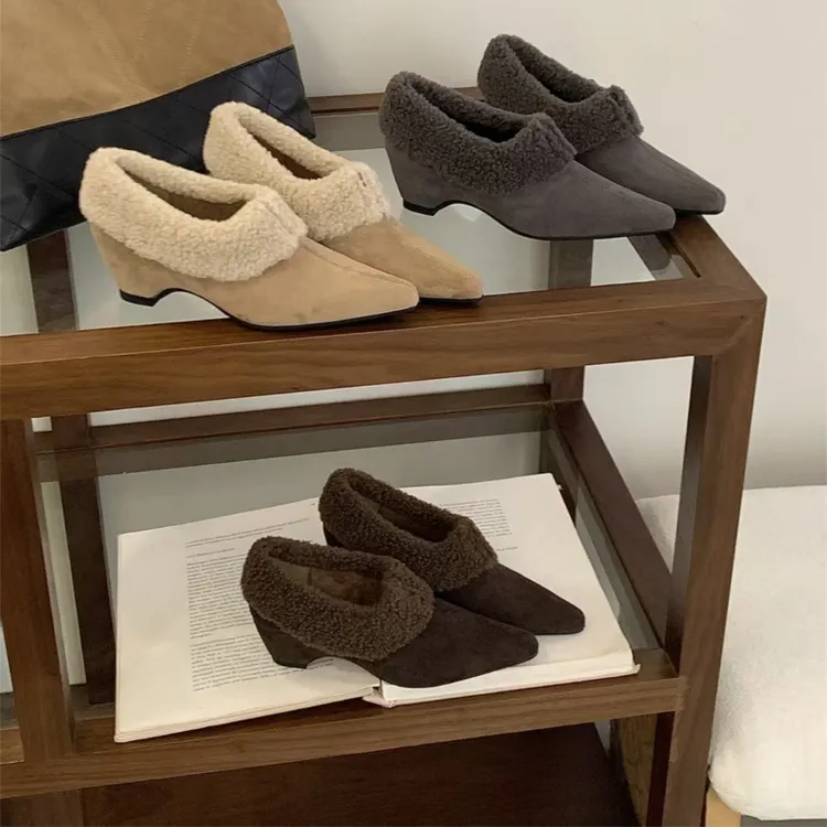 法式复古风气质休闲棉鞋女2025冬季新款时尚潮流保暖玛丽珍鞋