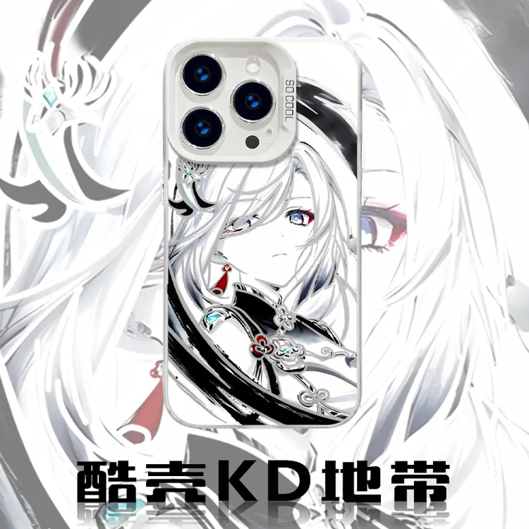 水墨申鹤-CYB原神创意爆款适用苹果华为OPPO小米VIVO防摔手机壳