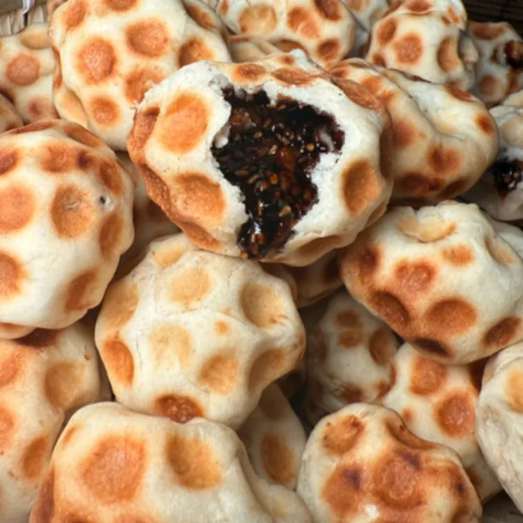 山西特产纯手工石头饼非遗美食馅料丰富营养酥软现做现发