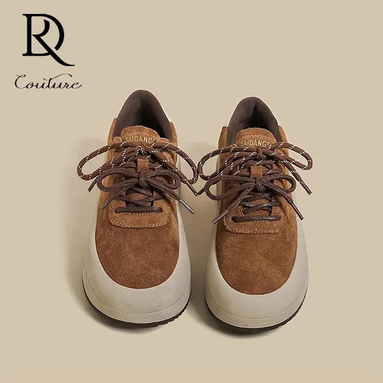 【DR官方正品】2025秋冬新款厚底小白鞋女红色松糕复古低帮休闲板鞋