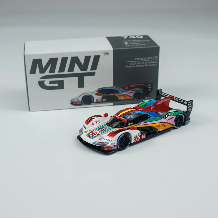MINIGT 1:64 保时捷 963 75号 24小时勒芒赛2023 #740 合金车模型