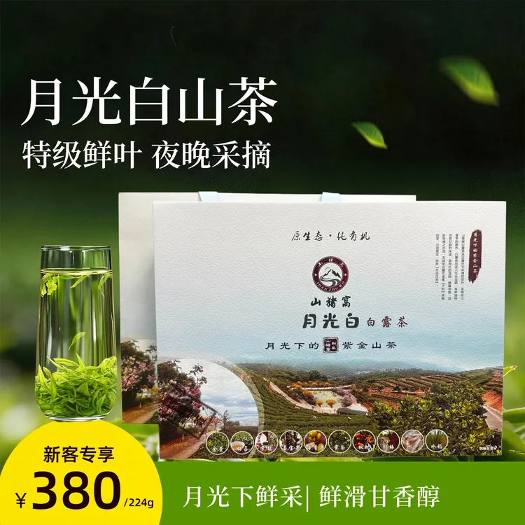 山猪窝月光白｜9月7日当晚鲜采｜高山云雾绿茶｜鲜香滑甘醇特级茶叶