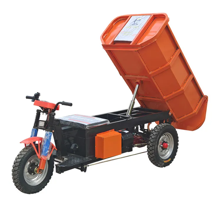 工程三轮车液压自卸适用于建筑工地拉砖拉沙拉粪拉饲料养殖场