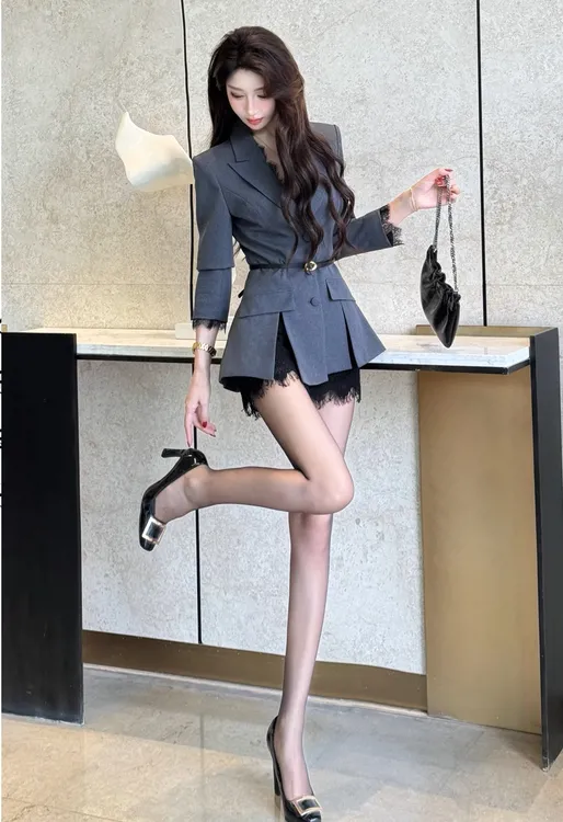 A631【两件套】时尚套装春秋通勤风炸街显瘦秋季休闲风网红气质