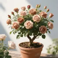 【新品】稀有卡布奇诺曼陀罗玫瑰花苗特大四季开花室内外好月季花苗