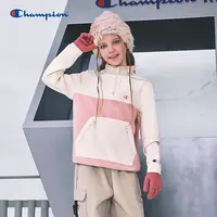 Champion冠军儿童装25秋季新款男女童运动半拉链卫衣25FW-WY523