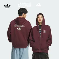 流光风 阿迪达斯三叶草 运动连帽夹克外套男女新款 adidas KG8509