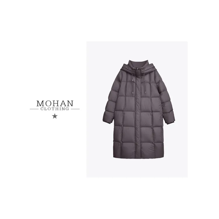 时尚简约中长款保暖秋冬女士羽绒服PHB25102