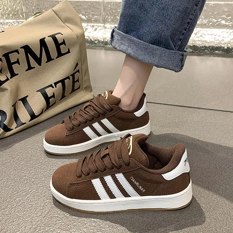 爆款面包鞋女年夏季新款厚底轻便休闲运动板鞋平底百搭小白鞋