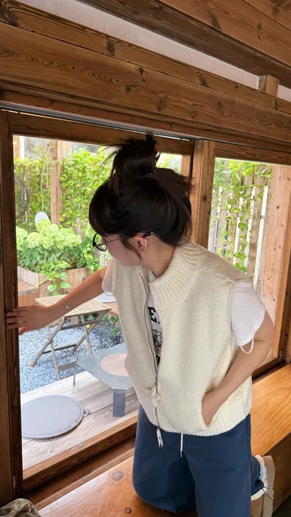 SEVENFUOO-冬款【半高领】针织马甲