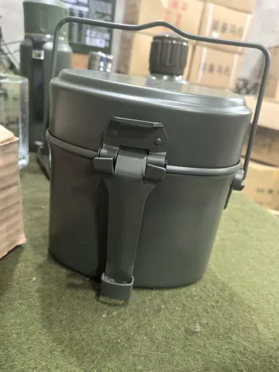 大容量多功能耐高温铝制德式行军饭盒户外烧烤野餐适用